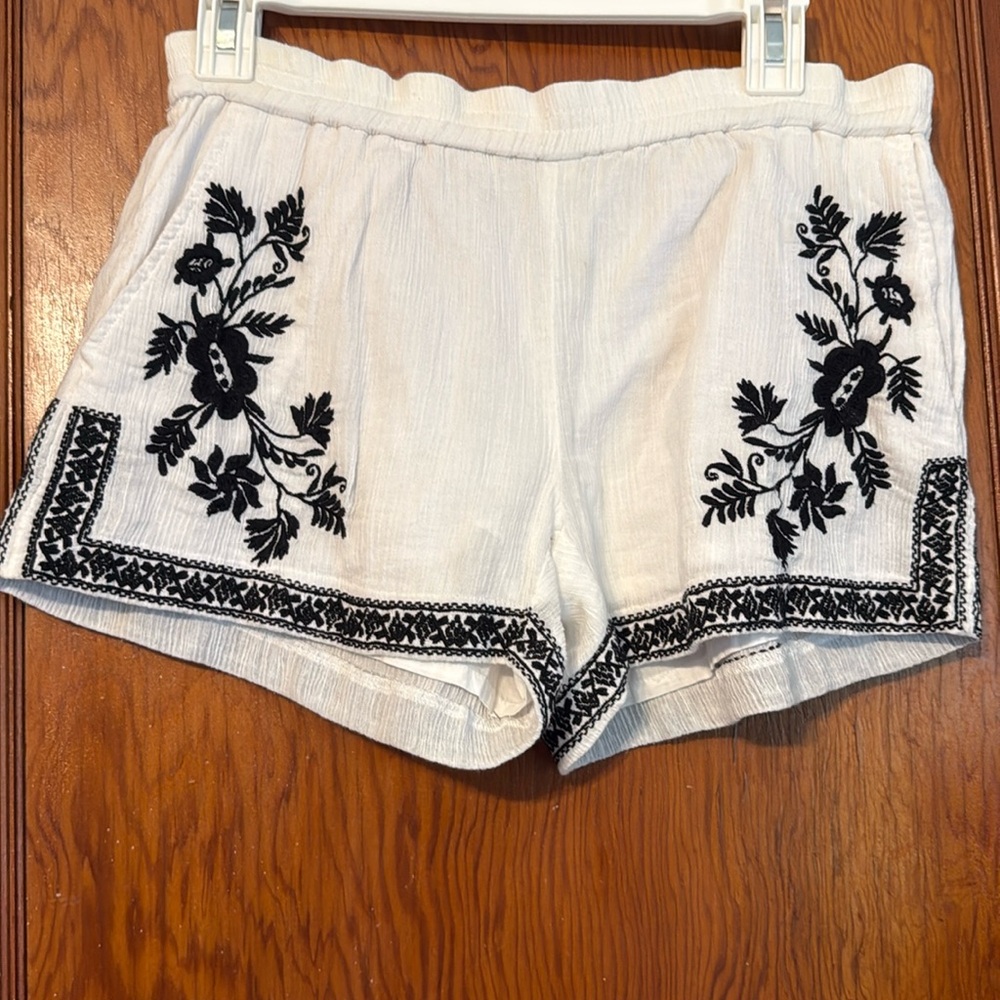 J. Crew Floral Embroidered Shorts
